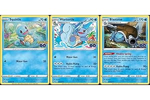 Pokemon Go Blastoise Evolution Card Lot