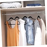 Vista 3 de 20pcs Flocking Non- Hanger Pants Rack Hanger Hanger Hanger Closet Hangers Clothes Drying Hanger Standard Hangers Hangers Hangers Metal 28c