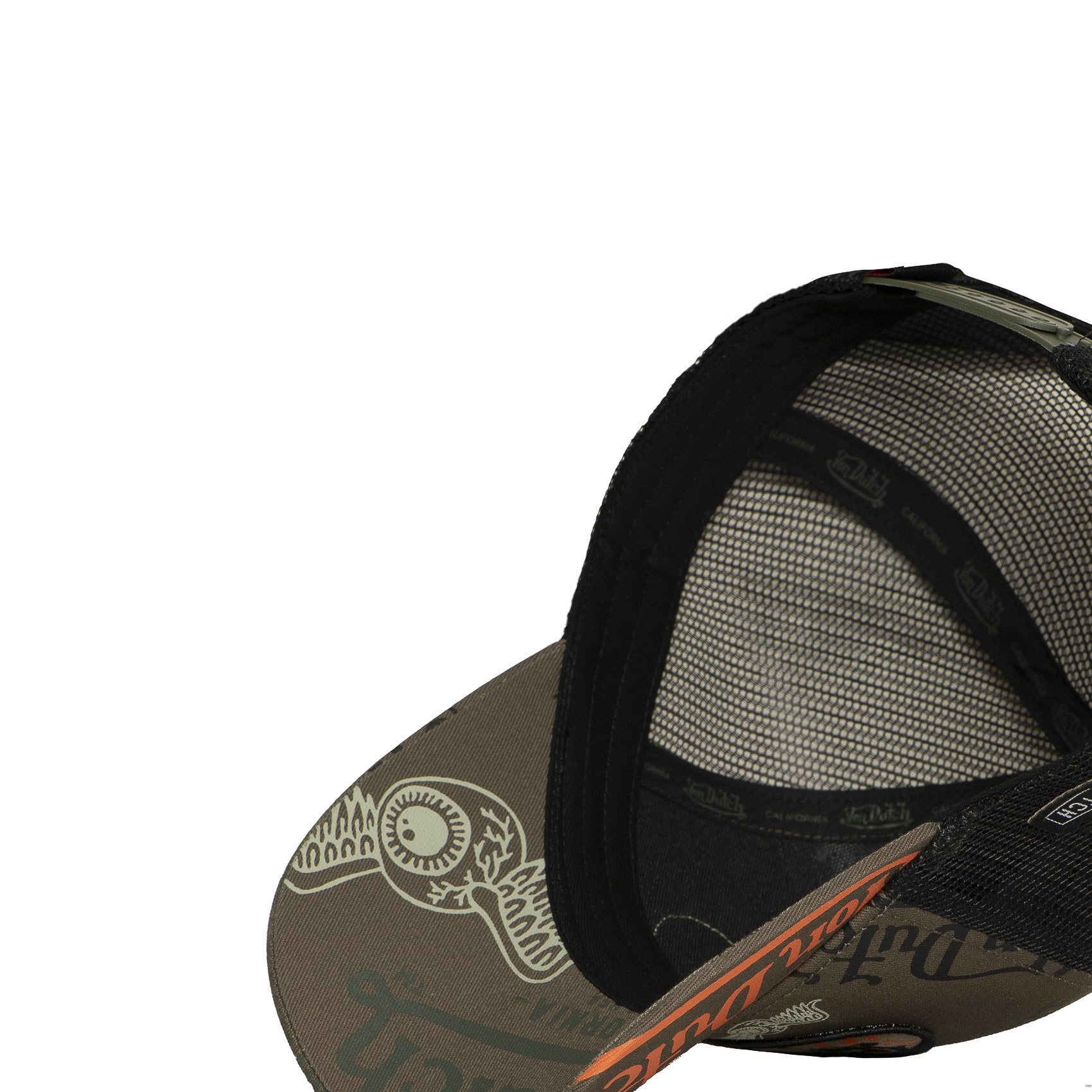 Von Dutch Czapka męska i damska, regulowana czapka typu trucker z zatrzaskiem