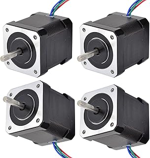 4X 17 Stepper Motor 48mm Nema17 Motor 42Bygh 2A 4-Lead (17Hs19-2004S1) Motor 1M Cable for 3D Printer Cnc Motor