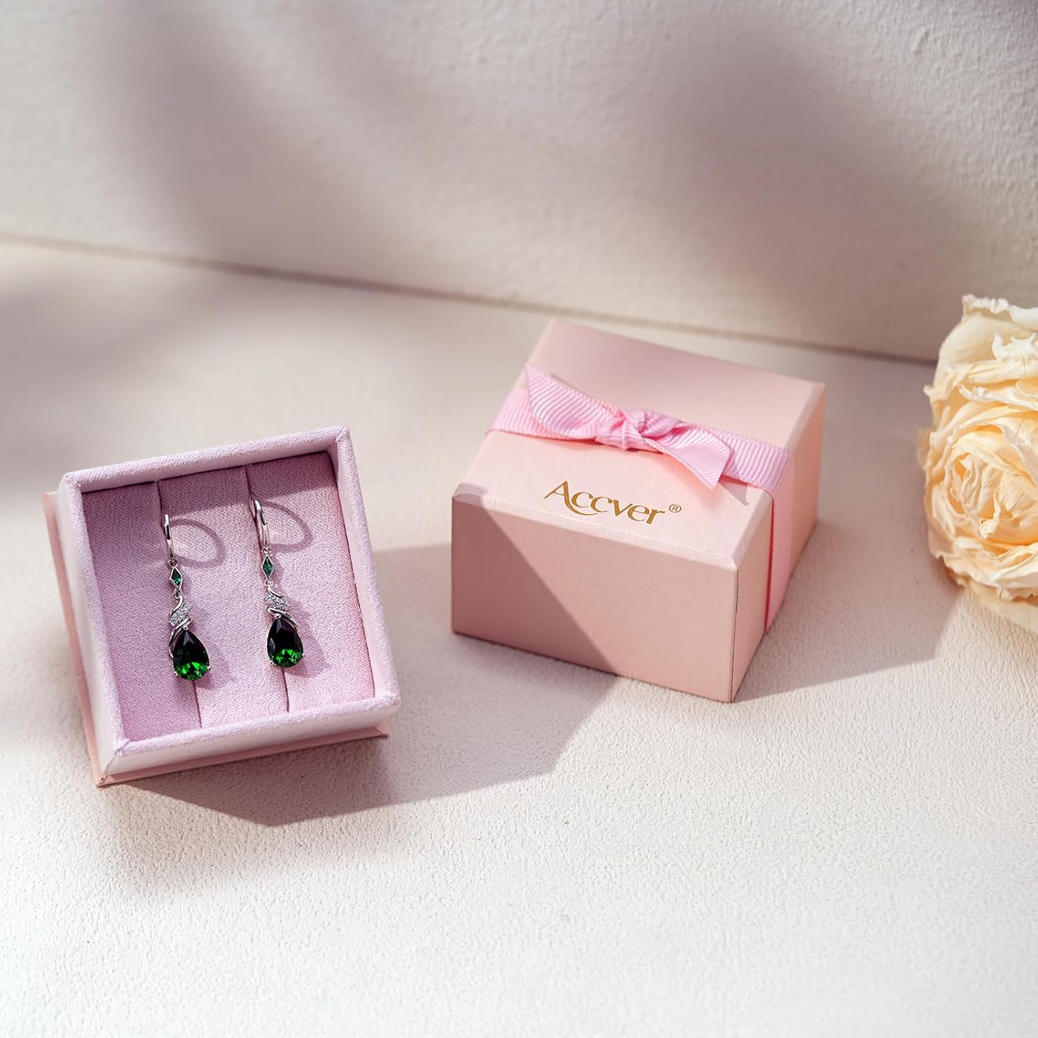 Sterling Silver Earring For Woman -Teardrop Birthstone Earring Jewelry Birthday Gifts for Women,Girlfriend,Wife,Mom - Graduation, Friendship,Birthday, Anniversary - Image 6