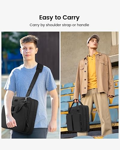 Miniatura 7 de Carpeta de 3 pulgadas con 3 anillas y cremallera con correa de hombro y asa y bolsillos múltiples - Carpeta de 3" con cremallera para la escuela,