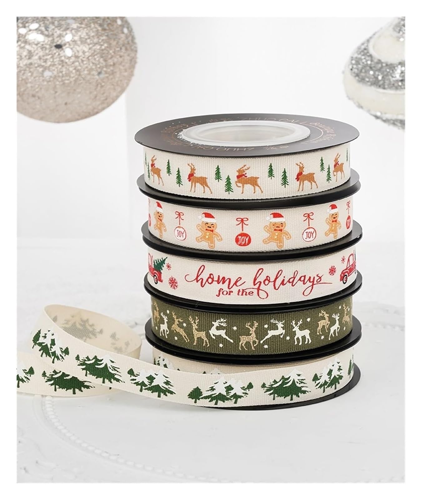 Cintas para envolver tartas, Cinta for envolver pasteles 1,6 cm x 9 m(Color E)