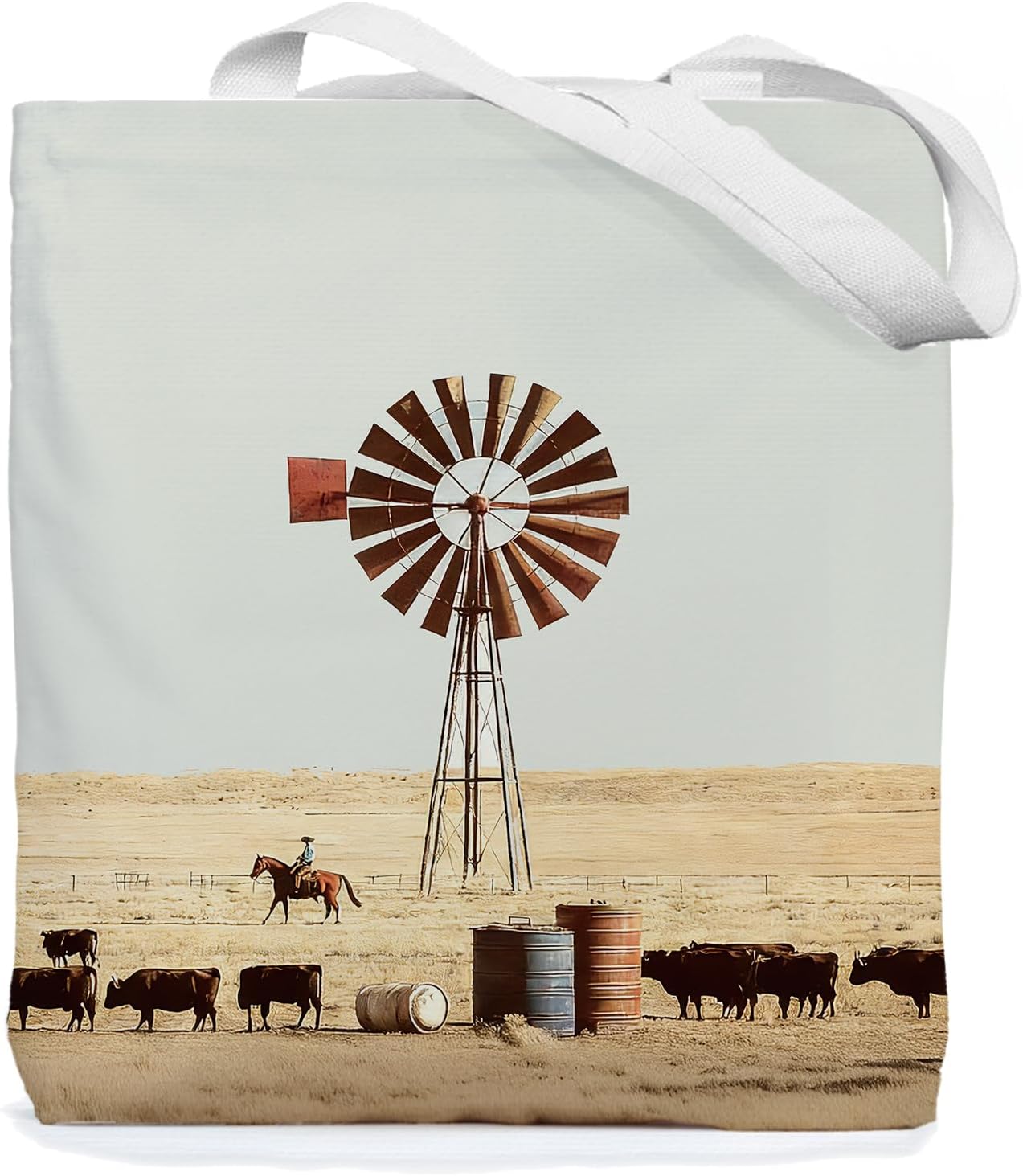 Chicimln Rustic Country Southwestern Reusable Grocery Shopping Bags, Western Gifts for Women
