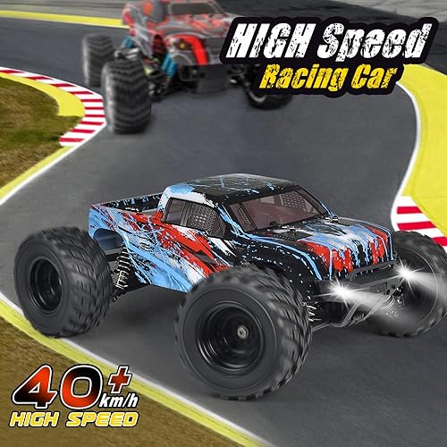Miniatura 6 de NUOKE Coches RC de 249mih 2 baterías de alta velocidad 4WD todo terreno camiones RC de control remoto para adultos vehículos todoterreno para niños