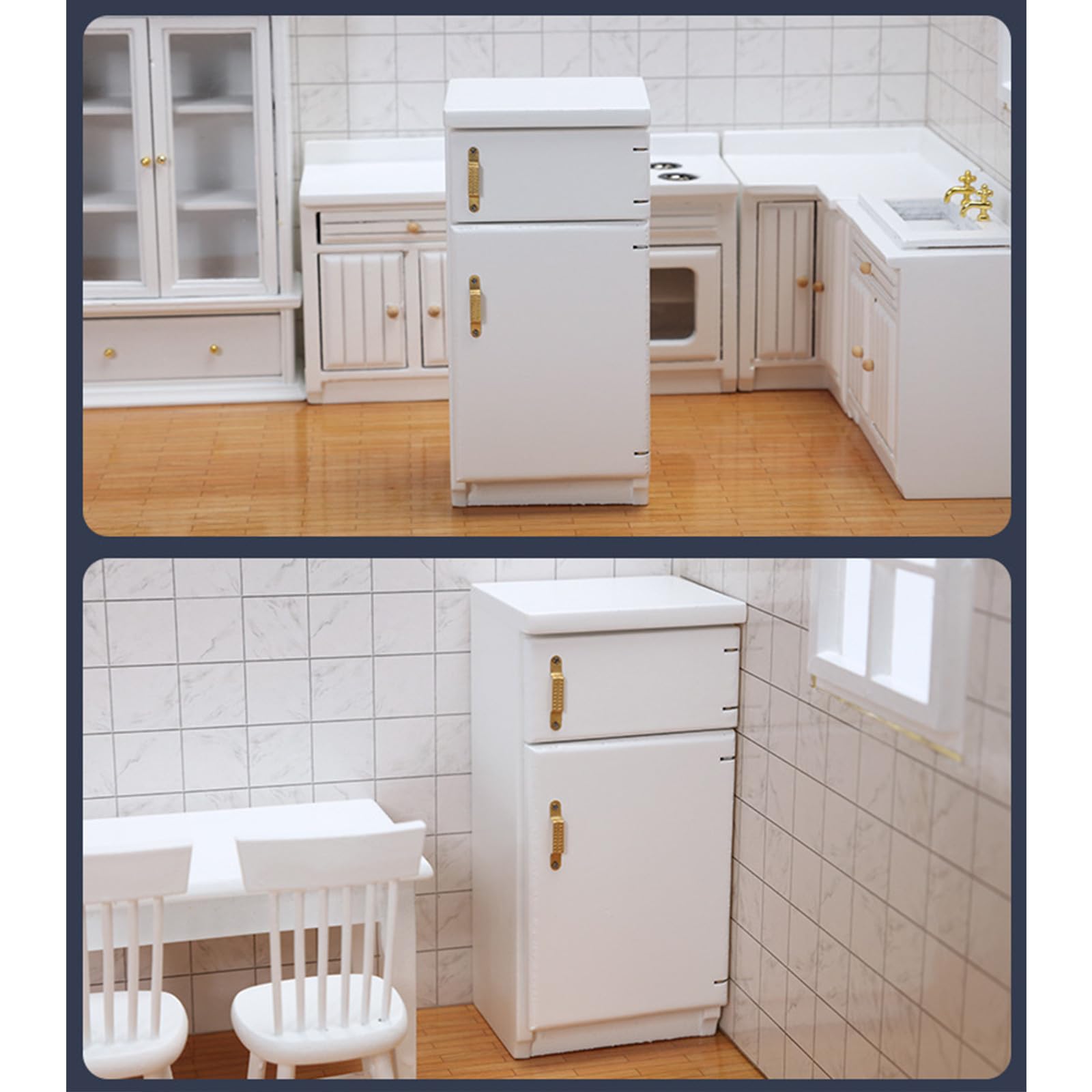 Amazon | Dollhouse 木製ミニチュアキッチンシンクとカウンタートップ 