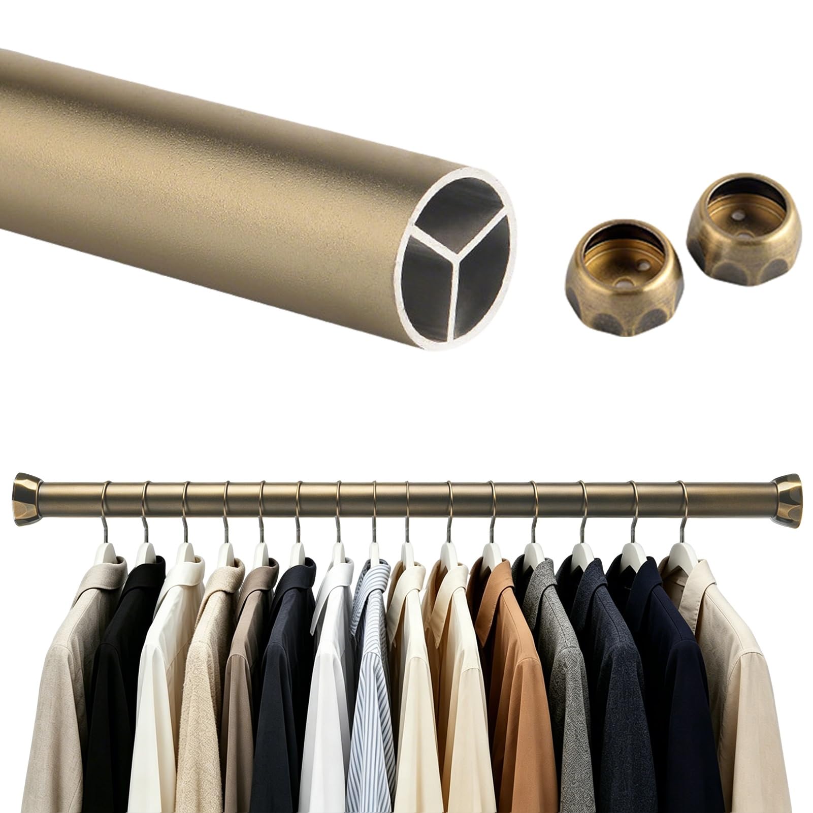 Tringle à vêtements étanche en bronze pour optimiser le séchage en salle de bain