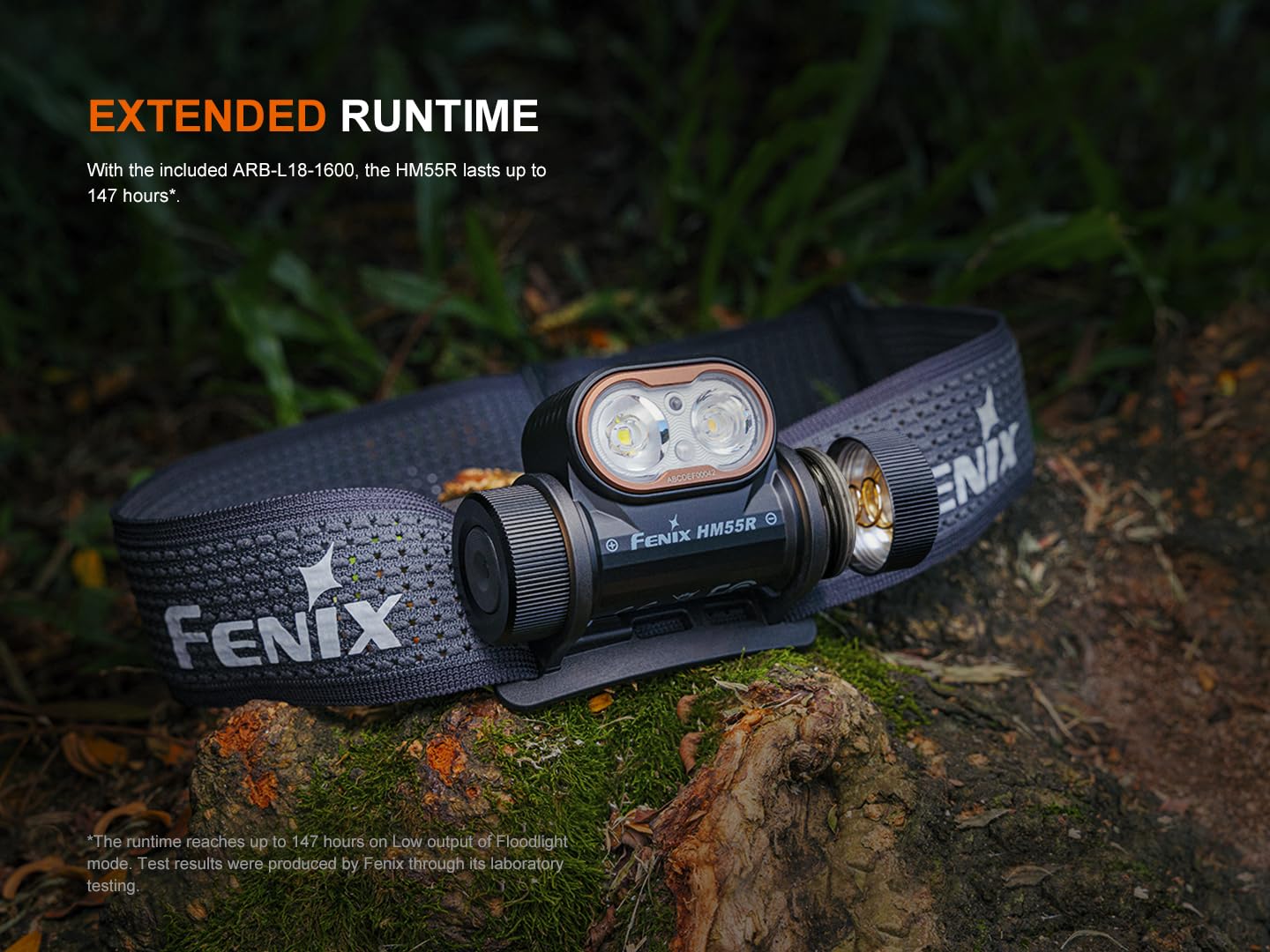 Fenix HM55R Dunkelviol Stirnlampe LED Wiederaufladbar,1200 Lumen Extrem Hell,USB-C Aufladbar,175M,Strahler Flutlicht & Rotlicht,IP68 Wasserdicht Sensor Kopflampe,141 Stunden max,Outdoor Camping Joggen