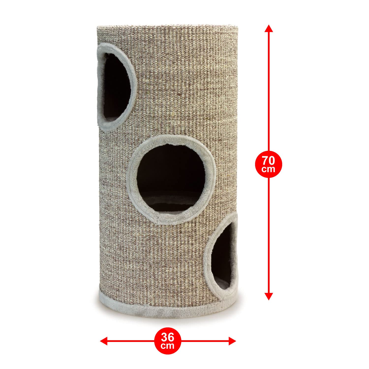 arquivet 8435117841215 drapak beżowy z otworami 36 x 36 x 70 cm