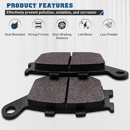 Miniatura 3 de Pastillas de freno delanteras y traseras para Kawasaki 650 Z650 ER 650 2017-2020 Z750 ZR 750 2007-2011 KLE650 Versys 650 2016-2020 para Honda 600