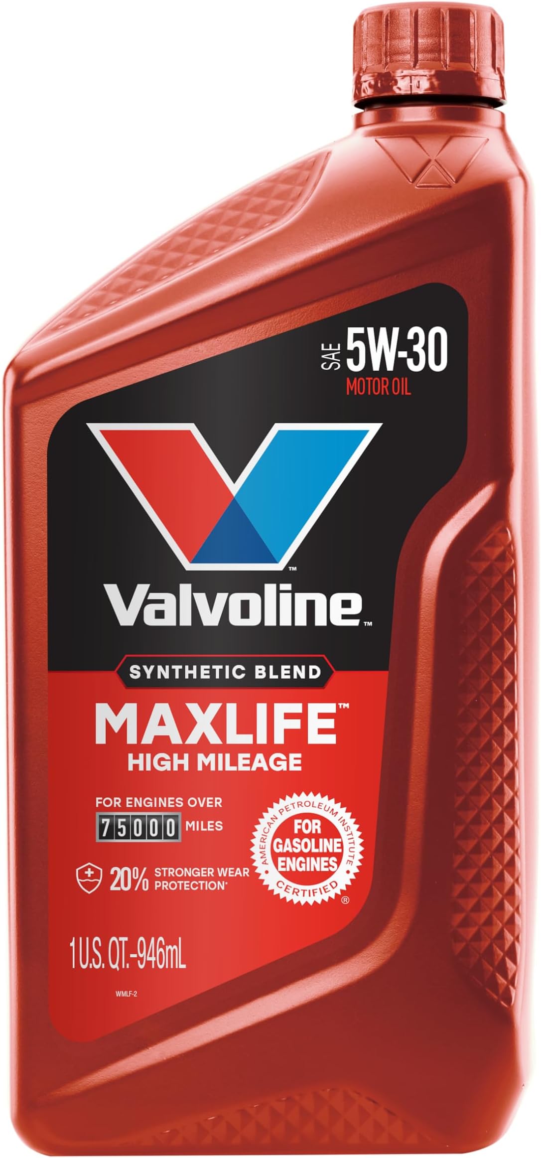 Valvoline MaxLife High Mileage 5W-30 Synthetic Blend Motor Oil 1 Quart