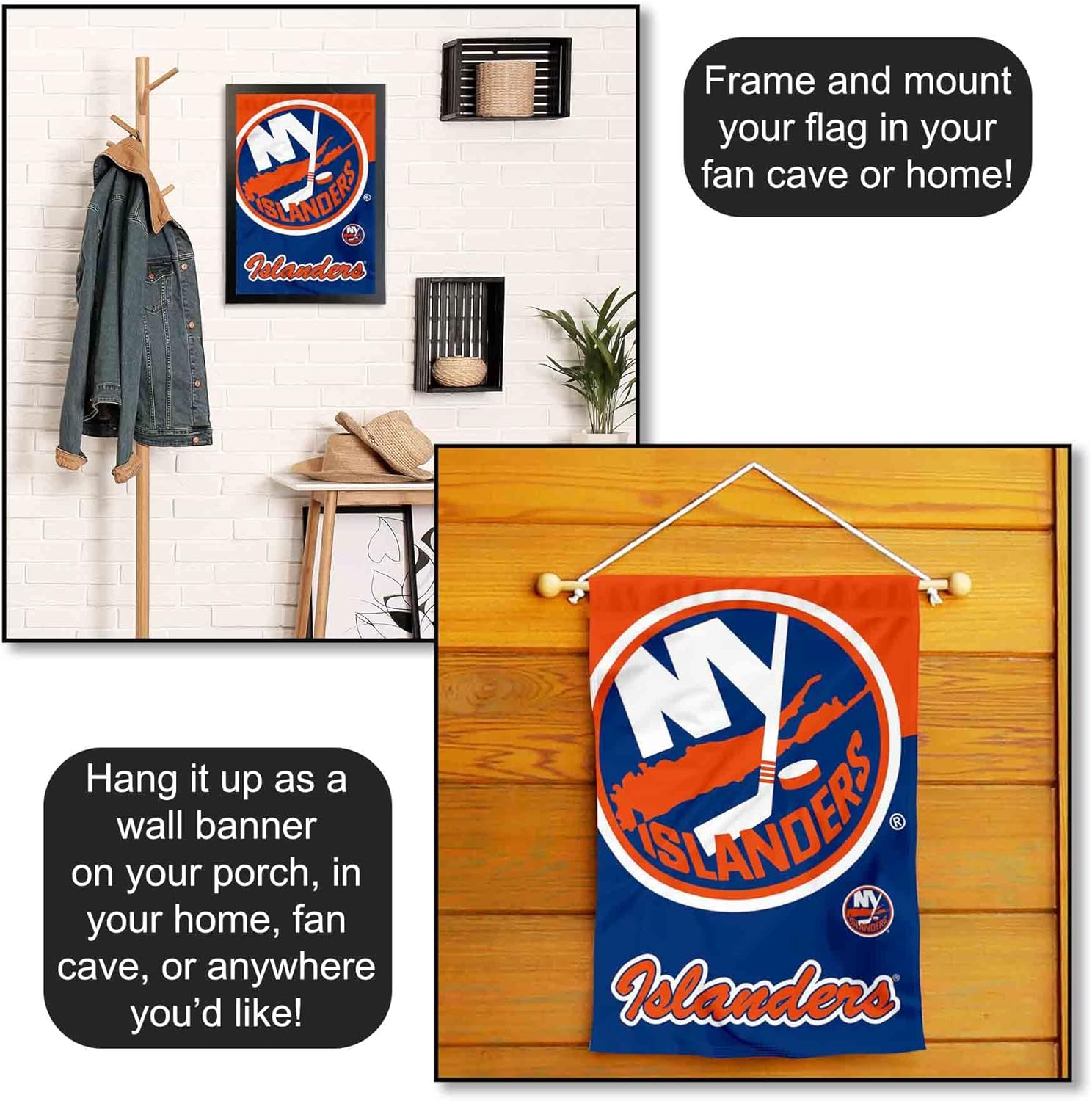 Islanders Double Sided Garden Banner Flag