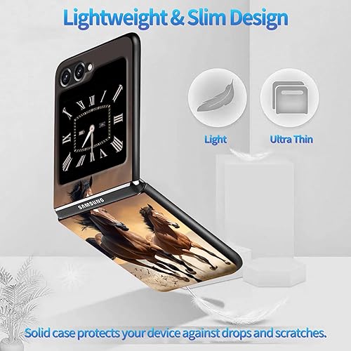 Miniatura 3 de Funda para Samsung Galaxy Z Flip 5 5G, Galaxy Z Flip 5, PC duro a prueba de golpes, plegable, duradera, resistente a los arañazos, para Samsung Z