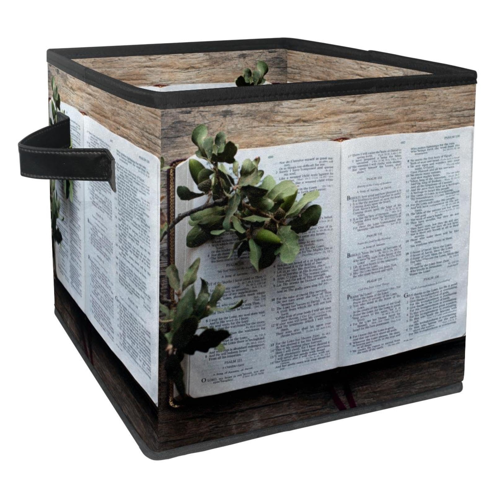 Boîte de rangement en tissu pliable idéale pour créer un coin lecture épuré