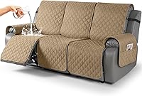 Vista 11 de TAOCOCO Fundas reclinables 100% impermeables, fundas de sofá reclinable con correas para las piernas, funda de sofá reclinable reversible para silla