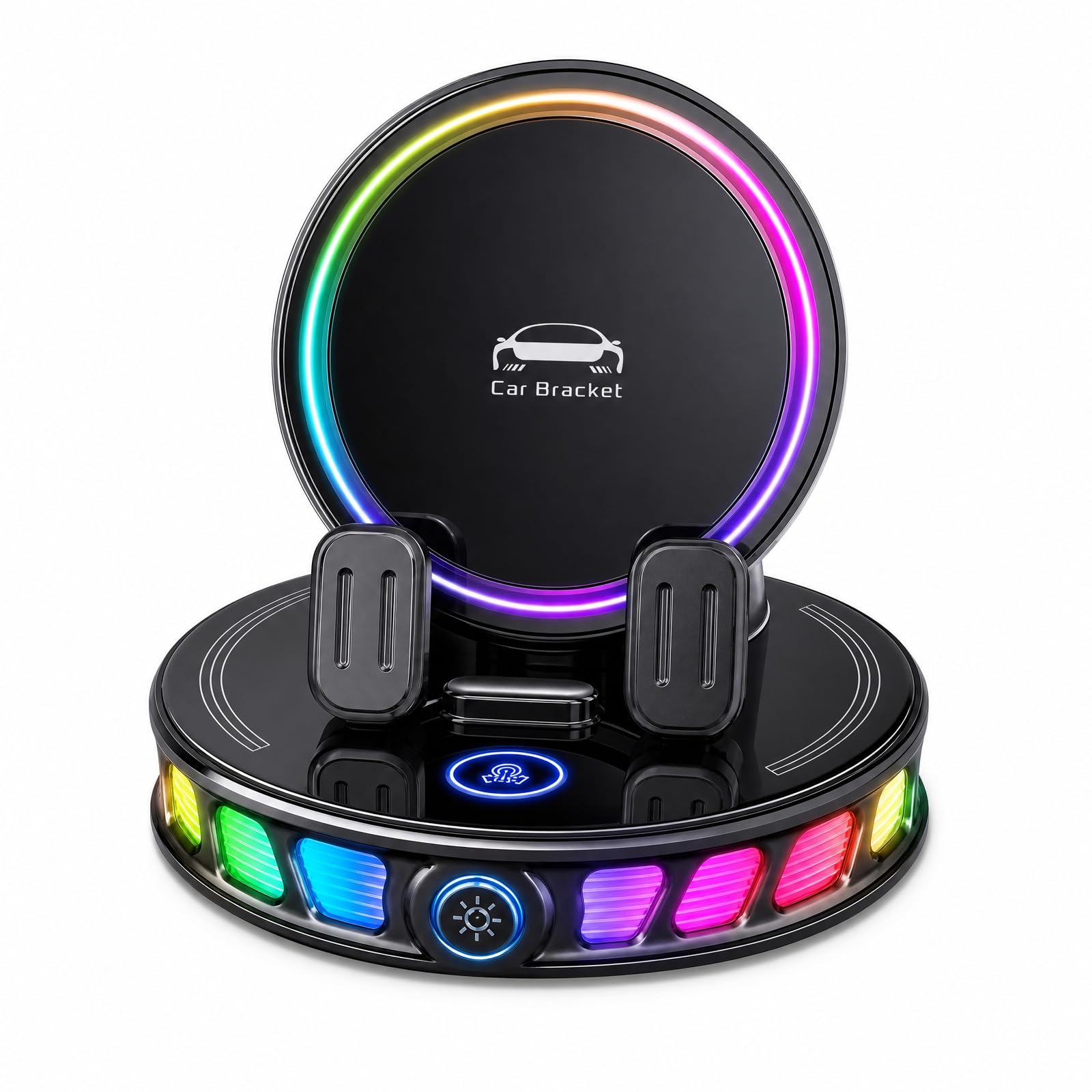 Soporte giratorio de 360° para teléfono de coche con carga