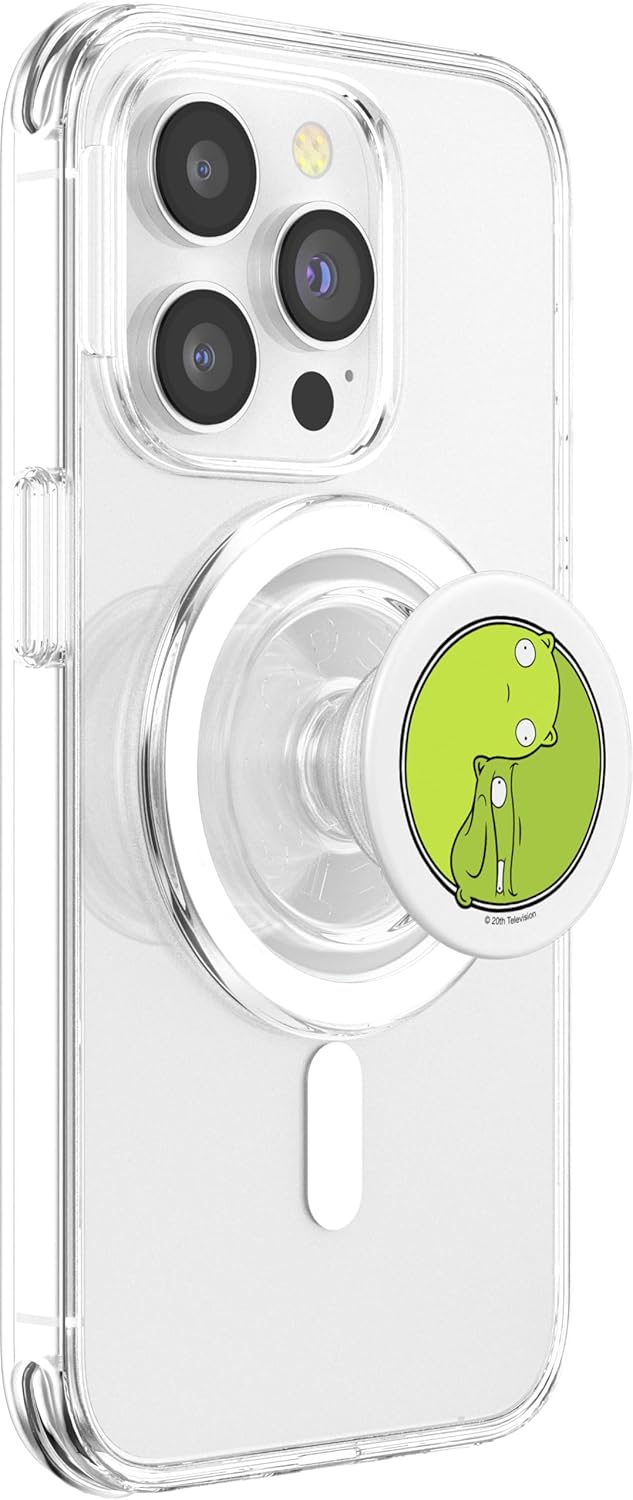 PopSockets Bob's Burgers Kuchi Kopi and Melted Kopi Yin Yang PopGrip for MagSafe, Phone Grip, Green, Compatible with iPhone, Samsung Galaxy, Tablet