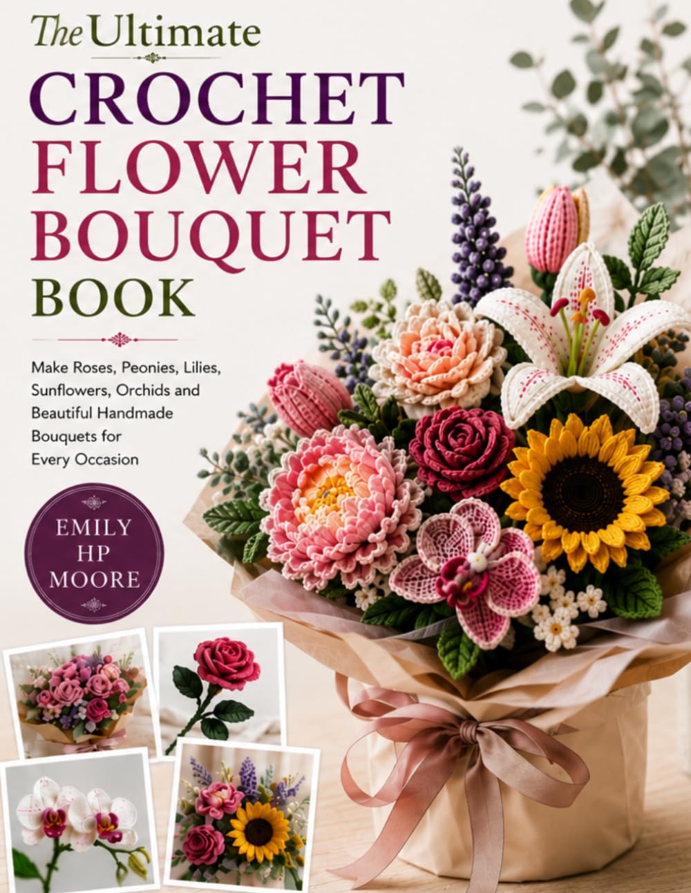The Ultimate Crochet Flower Bouquet Book: Make Roses, Peonies, Lilies, Sunflowers, Orchids and Beautiful Handmade Bouquets for Every Occasion