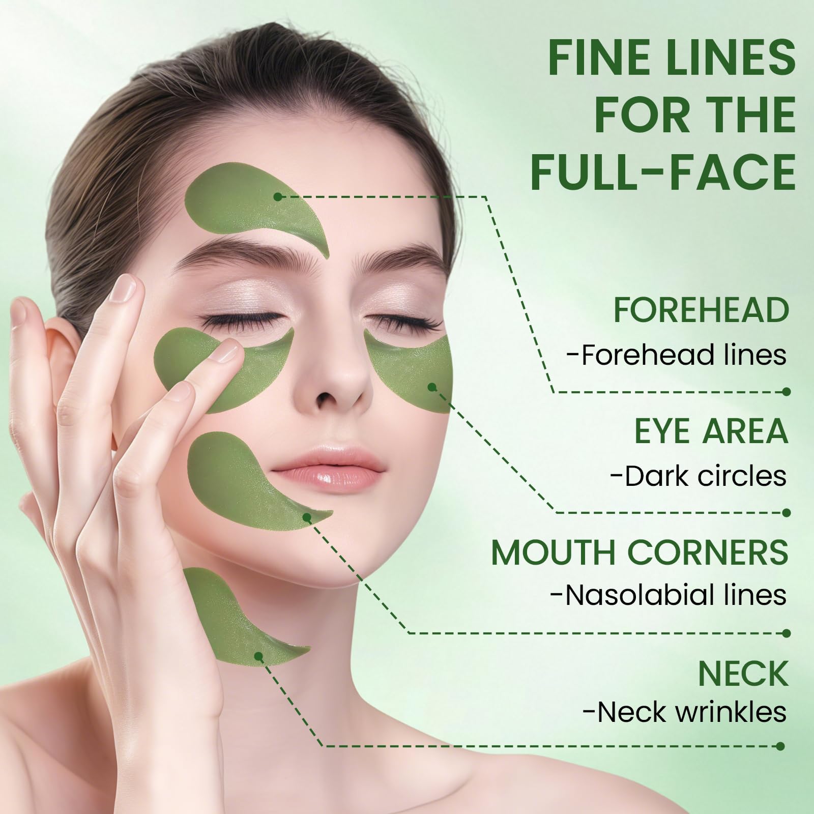60 Pezzi Patch Occhi al Collagene e Aloe Vera, Maschera Rimuovi Occhiaie e Borse, Gonfiore, Riduce Rughe e Linee Sottili, Idratante e Rassodante Contorno Occhi, Anti-Età Donna e Uomo