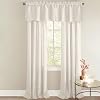 BrylaneHome Florence Panel Set with Tiebacks - Ecru