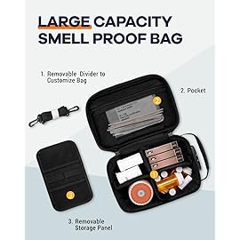 HOMEAL Smell Proof Stash BoxSmell Proof Containers with Combination Lock,Smell Proof Box,Smell Proof Stash Bag for Travel Gift for Man Women Dark Grey