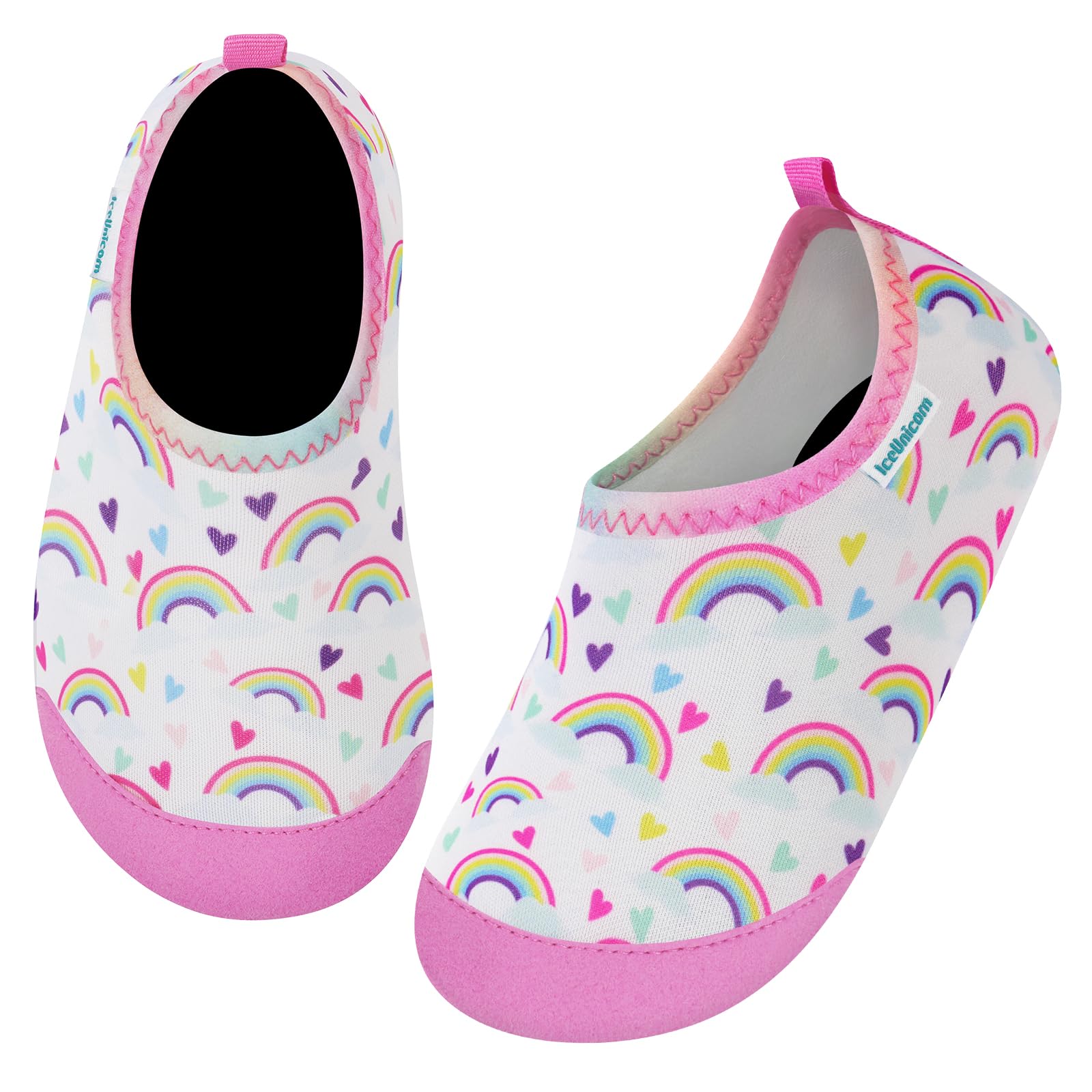 IceUnicorn Kinder Strandschuhe Badeschuhe Wasserschuhe Schwimmschuhe Schnelltrocknende Aquaschuhe für Kinder Beach Pool