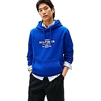 Tommy Hilfiger Uomo Felpa con Cappuccio Oval Graphic con Logo