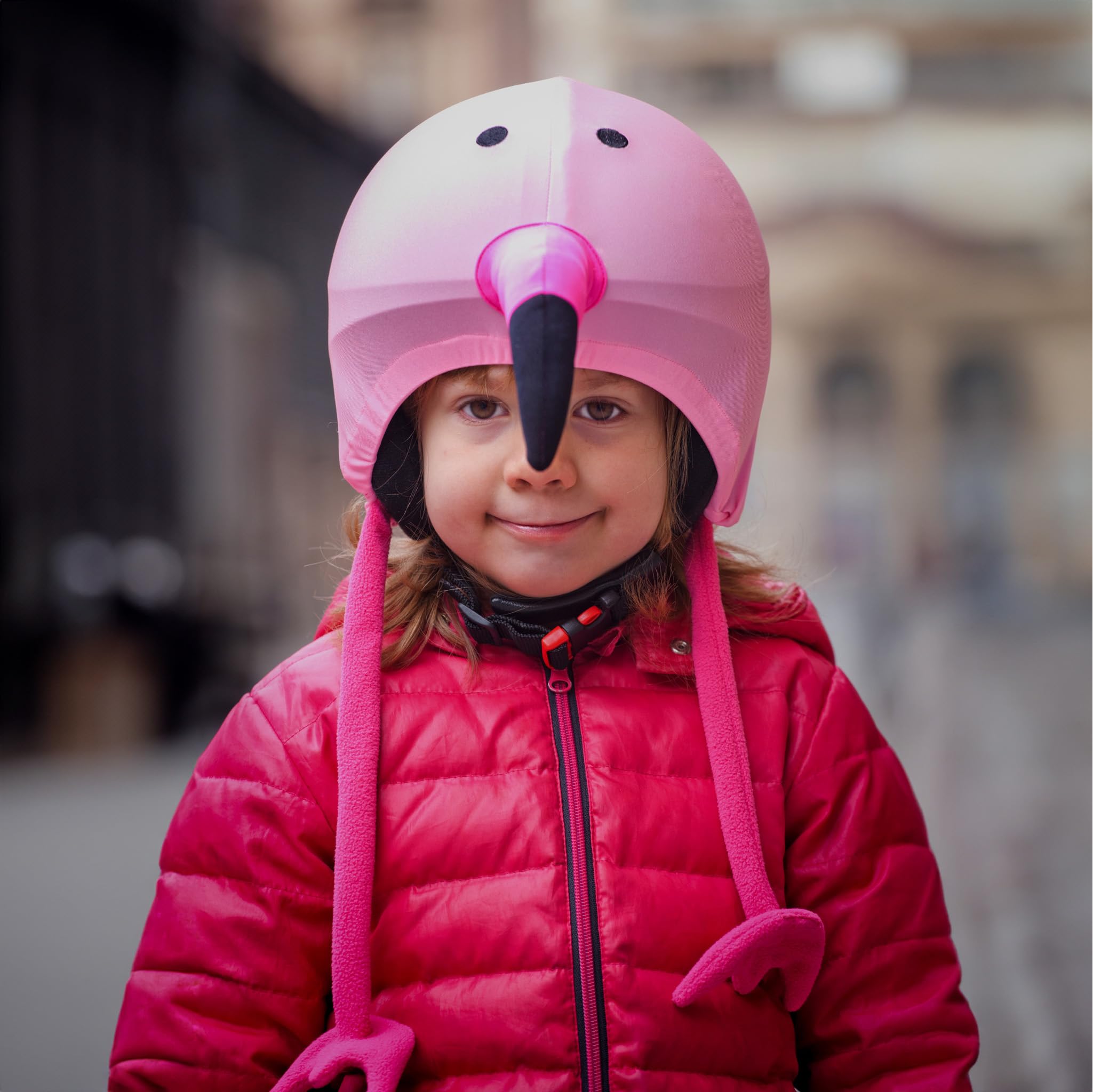 Coolcasc Helmüberzug mit Tiermotiv | Dehnbares Lycra passt auf jeden Helm, Einheitsgröße, personalisiere deinen Helm, einfach aufzuziehen, Geschenk Kinder
