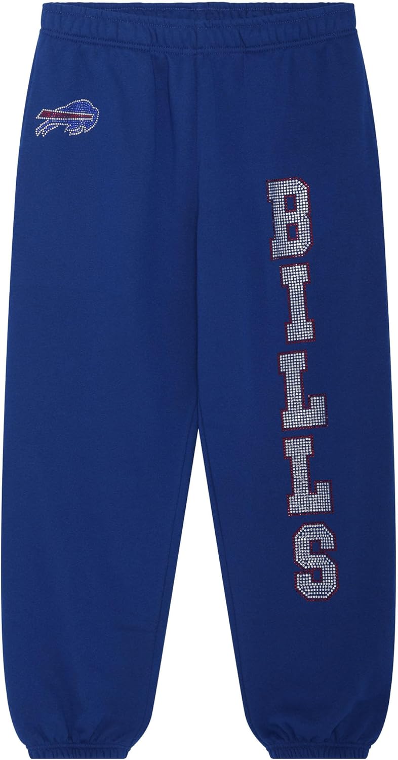 FOCO Women's NFL Team Logo Wordmark Rhinestone Sweatpants