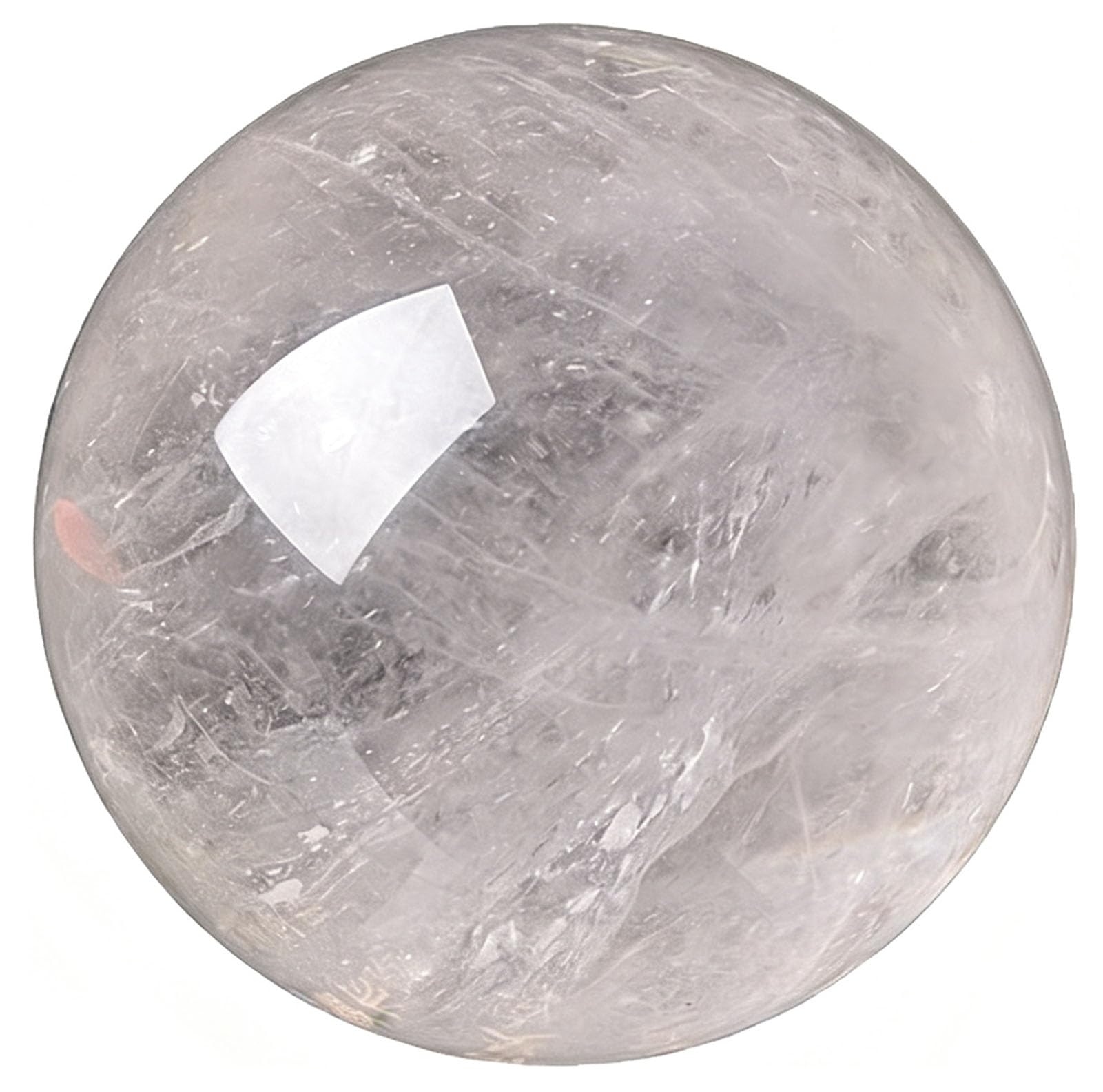 Natural White Crystal Divination Ball,Witchcraft Decor, Feng Shui Gifts