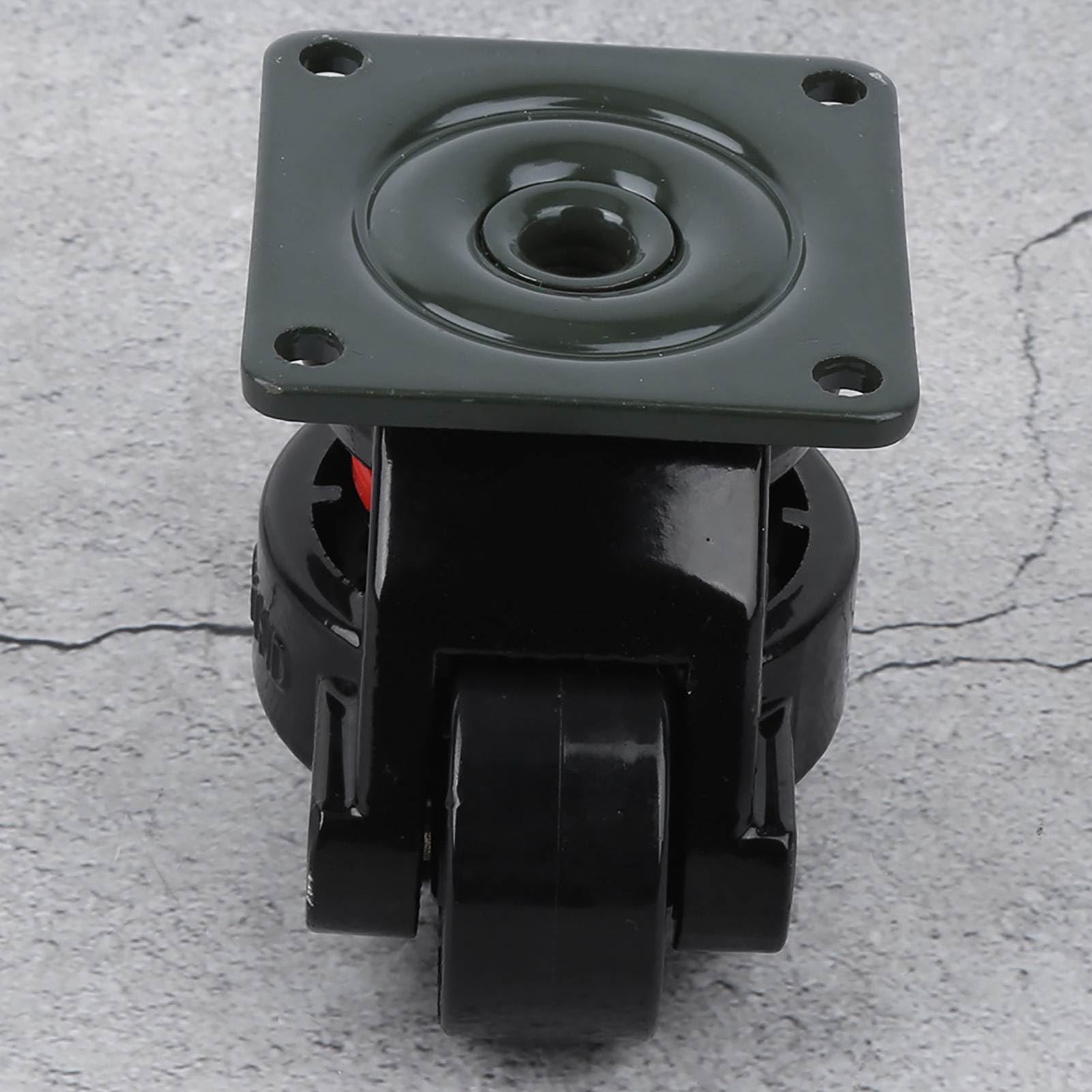 Bamjour Roulettes de Nivellement, Paquet de 4 Roulettes d'établi GD-60F Industrielles Robustes Pieds de Nivellement pour établi, Machine, équipement, étagères