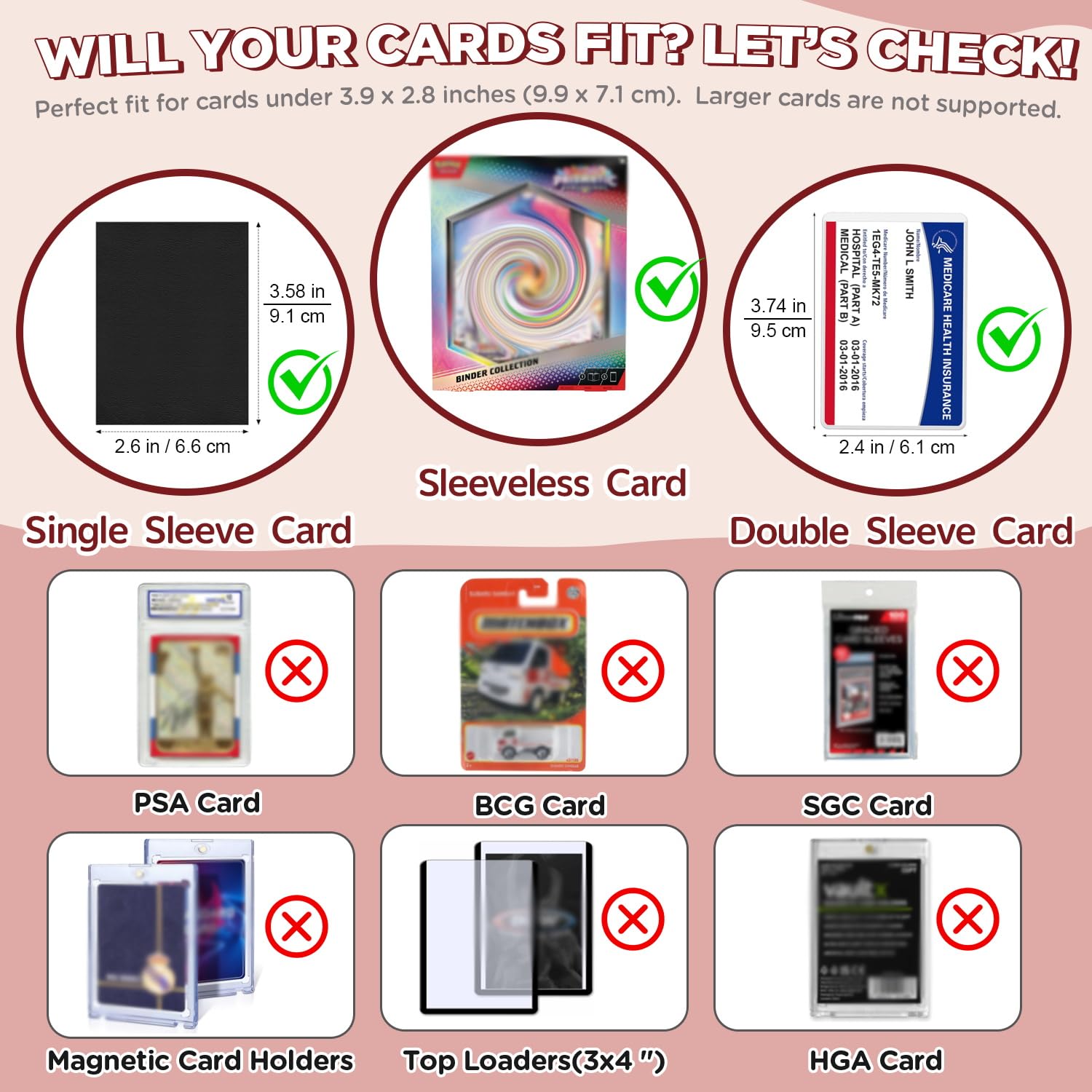 LZSIG Raccoglitore per carte a 9 tasche, può contenere 1008 carte con 56 maniche rimovibili, libro sportivo con cerniera a 3 anelli compatibile con TCG, MTG e carte da gioco, album da collezione di