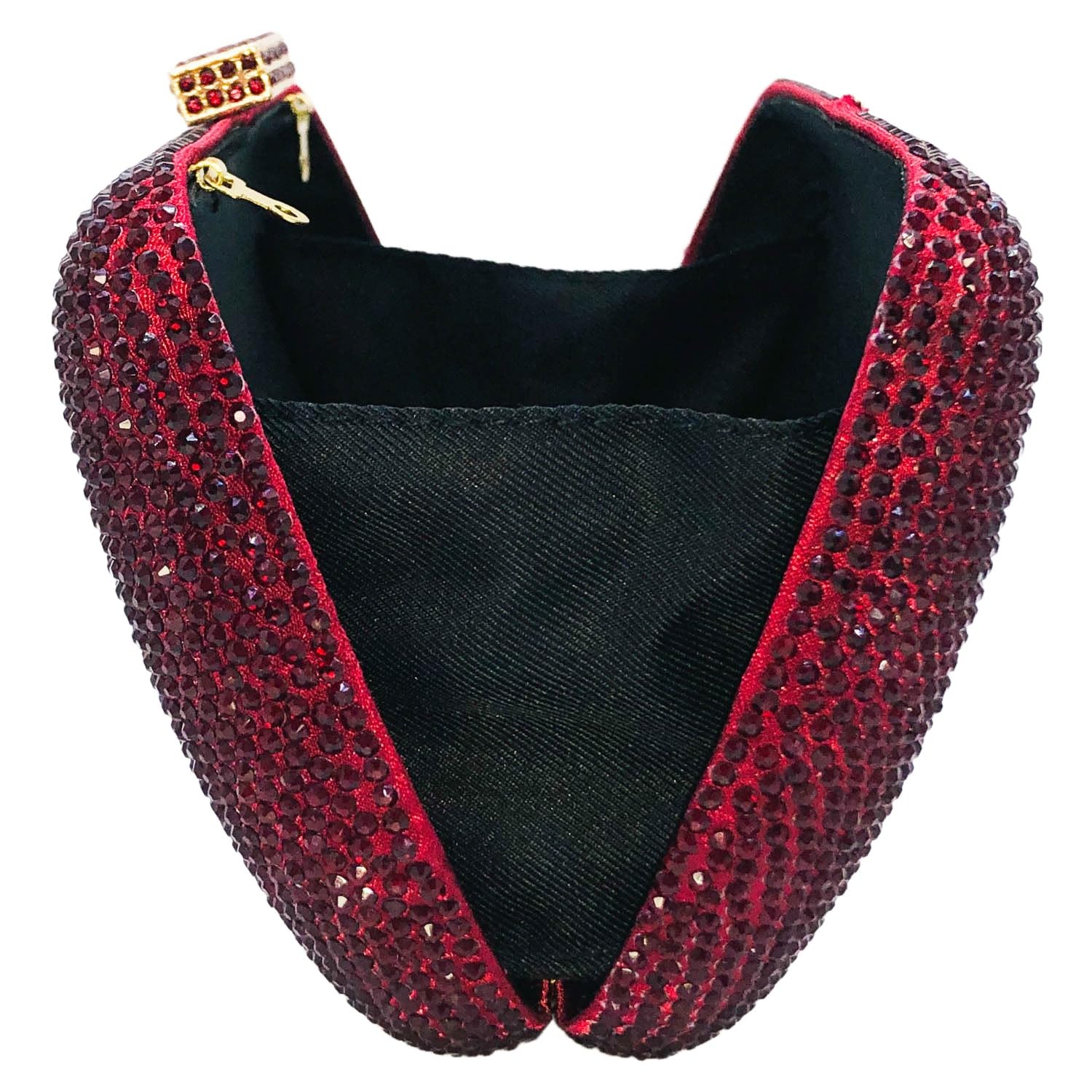 Boutique De FGG Mini bolso de mano de diamantes de imitación, bolsos de noche y bolsos de mano para mujer, bolso de mano de cristal, bolsos de mano de boda