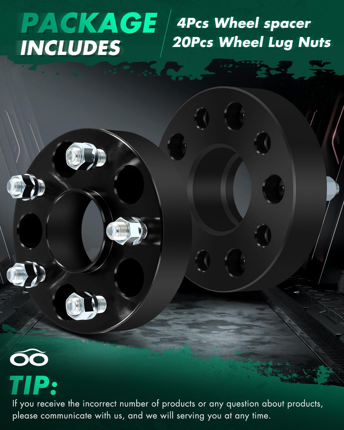 SCITOO 4pcs Wheel Spacers 1.5 inch 5x4.75 Bore 66.9mm Studs 14x1.5 5Lug Wheel Spacers Fit for Chevy Equinox for Chevy for Malibu for Chevy Impala for Chevy Camaro