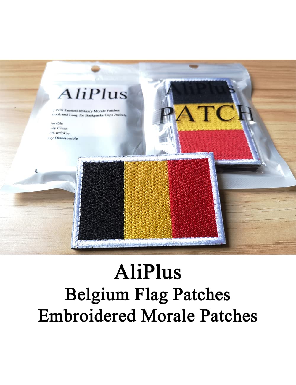 Toppa ricamata con bandiera del Belgio - Italia