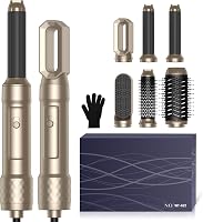 Atopskins 1000W Airstyler Hajformázó Készlet - 6 az 1-ben Hajszárító, Meleglevegős Körkefe, Hajegyenesítő és Göndörítő Minden Hajtípushoz 1