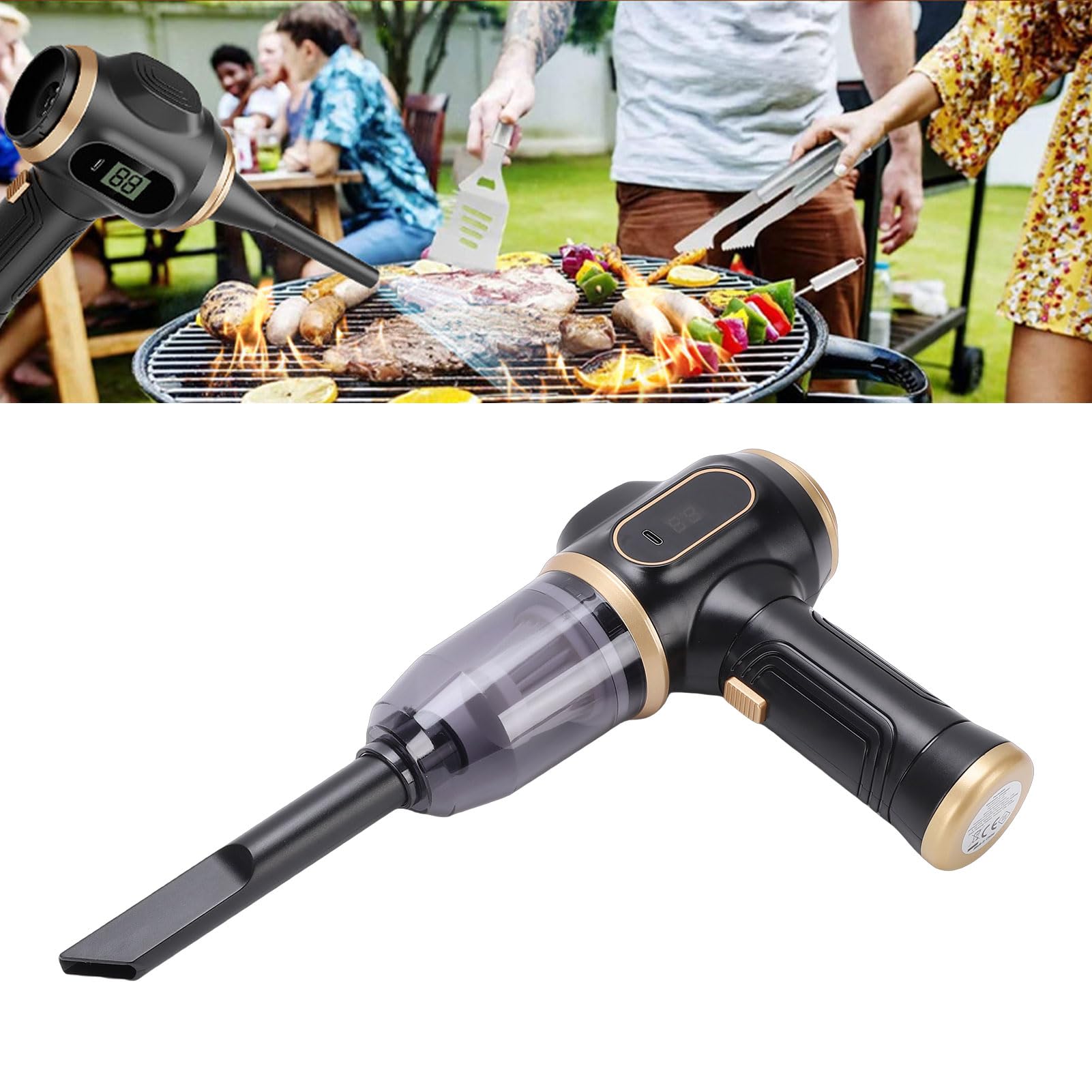Gugxiom Aspirador Portátil para Coche, Aspirador Recargable de Mano para Limpieza de Sofás de Coche