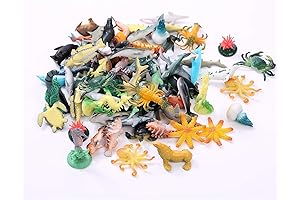 90 Pack - Underwater Deep Sea Animal Toy Figures - Assorted Pack