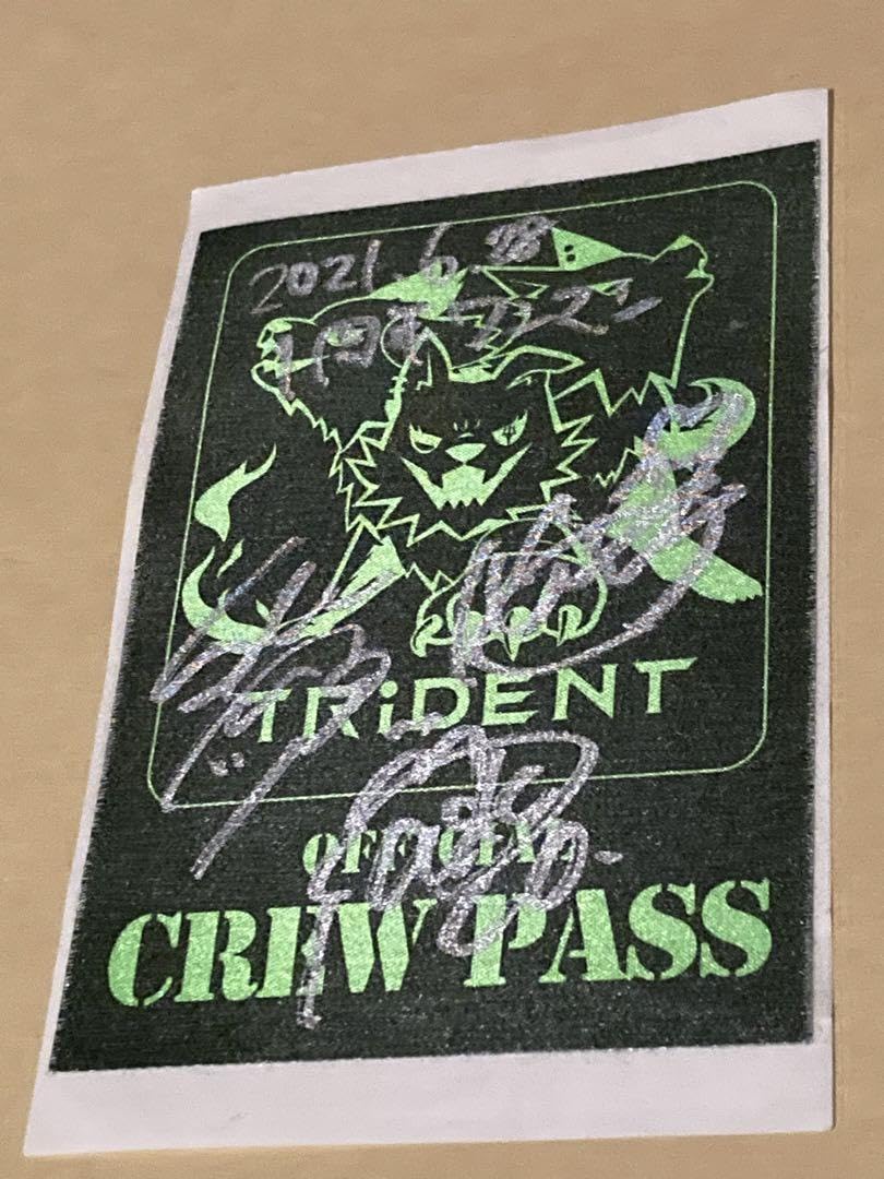 絶版最後の１点◆TRiDENT初ワンマンLIVEと1周年サイン入り限定パスセット 絶版最後の1点◇TRiDENT初ワンマンLIVEと1周年サイン入り限定