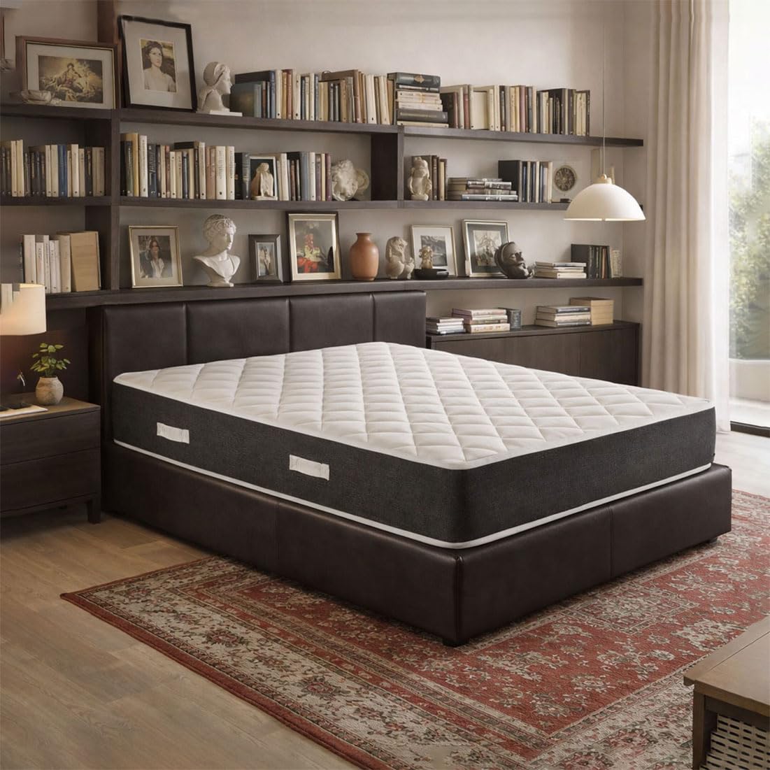 GEEMMA s.r.l. Materasso singolo 80X190 Cm CONFORTEVOLE che NON SCALDA | Materasso ortopedico alto 24 cm contro il mal di schiena | MADE IN ITALY, Anallergico - MOD. PRIME 24
