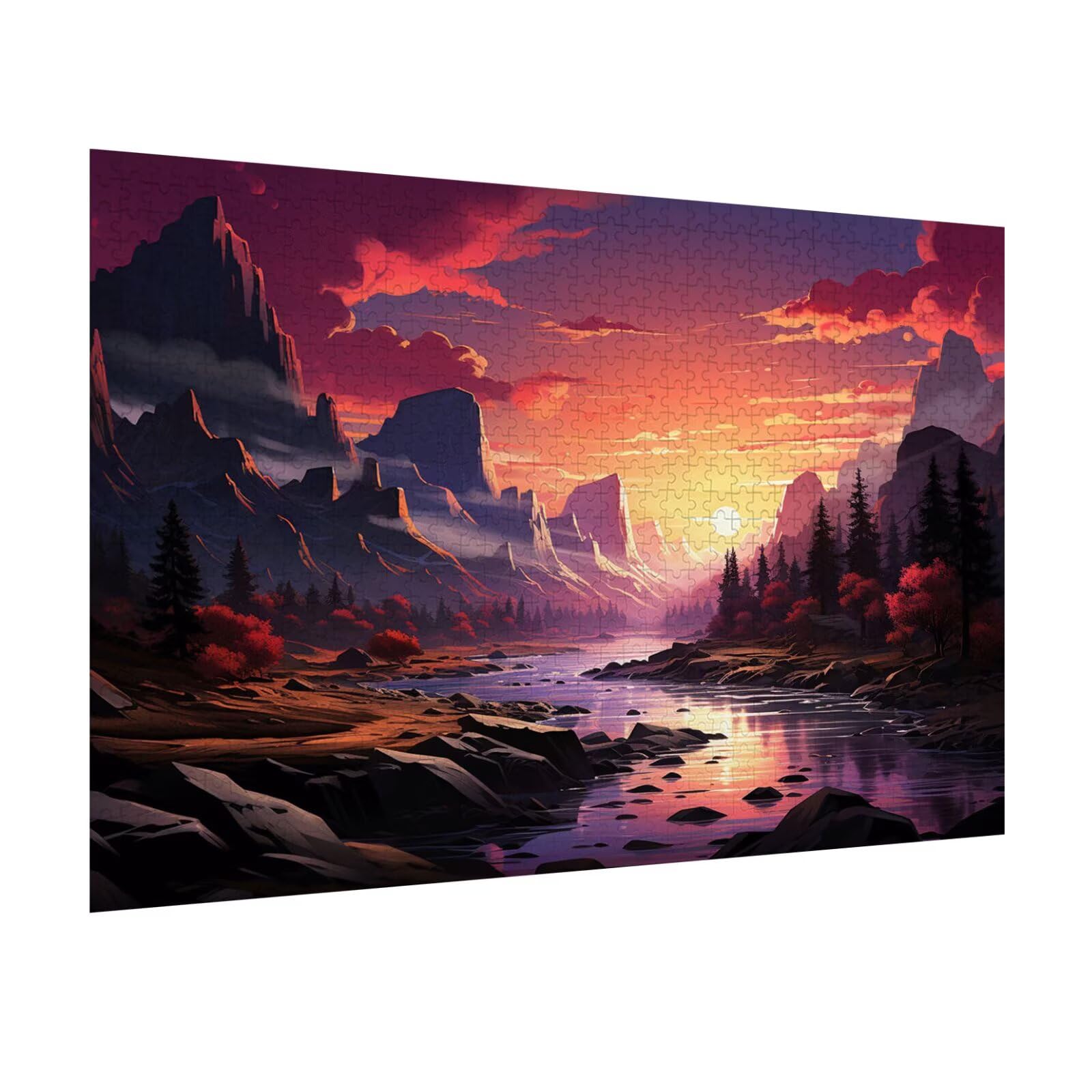 Puzzle 6000 Pezzi montagna Puzzle Classici per Gioco Familiare, n-744