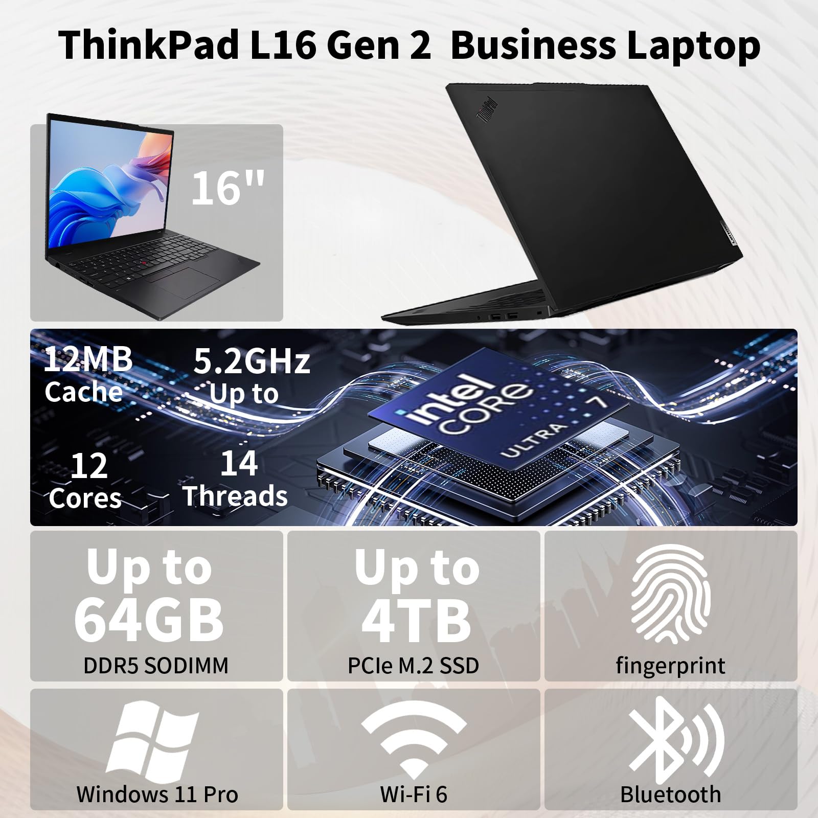 Amazon.co.jp: Lenovo ThinkPad L16 Business AI ノートパソコン 16