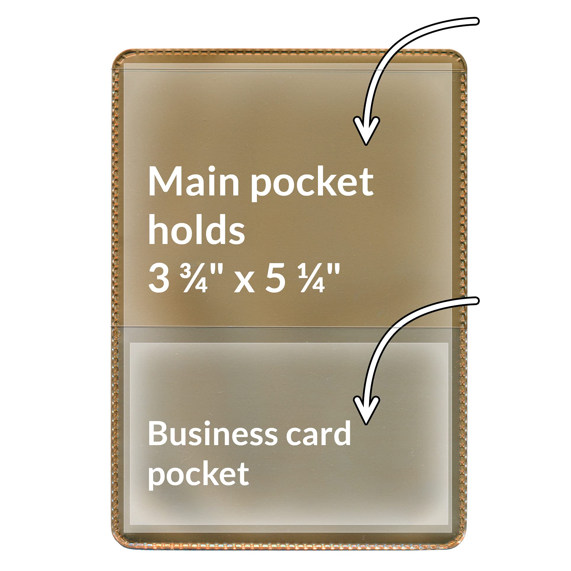 StoreSMART® - Gold-Back Auto Insurance & ID Card Holders - 10 Pack - RFS20-GOLD10