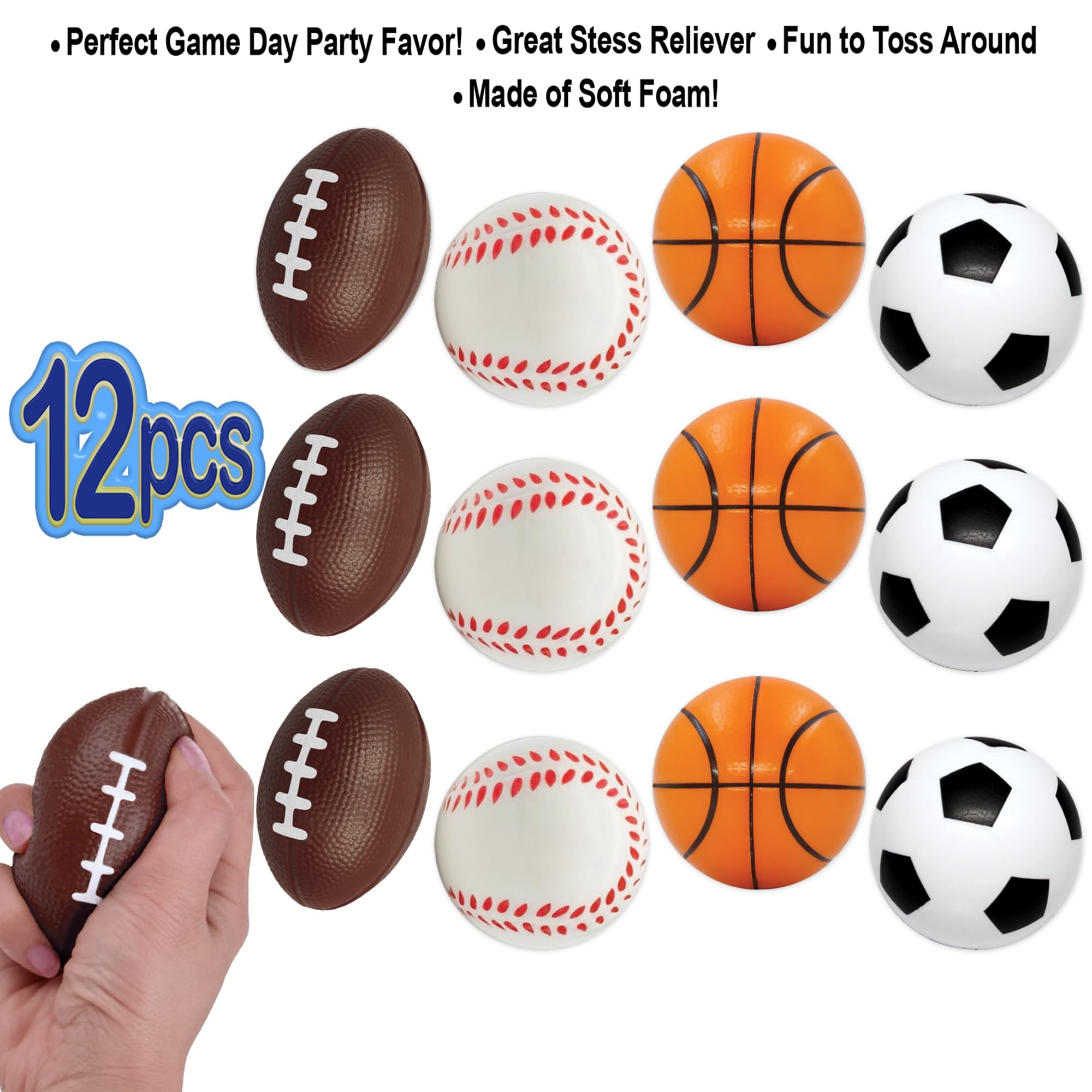 Snapklik.com : Mini Sports Balls For Kids Party Favor Toy, Soccer Ball ...