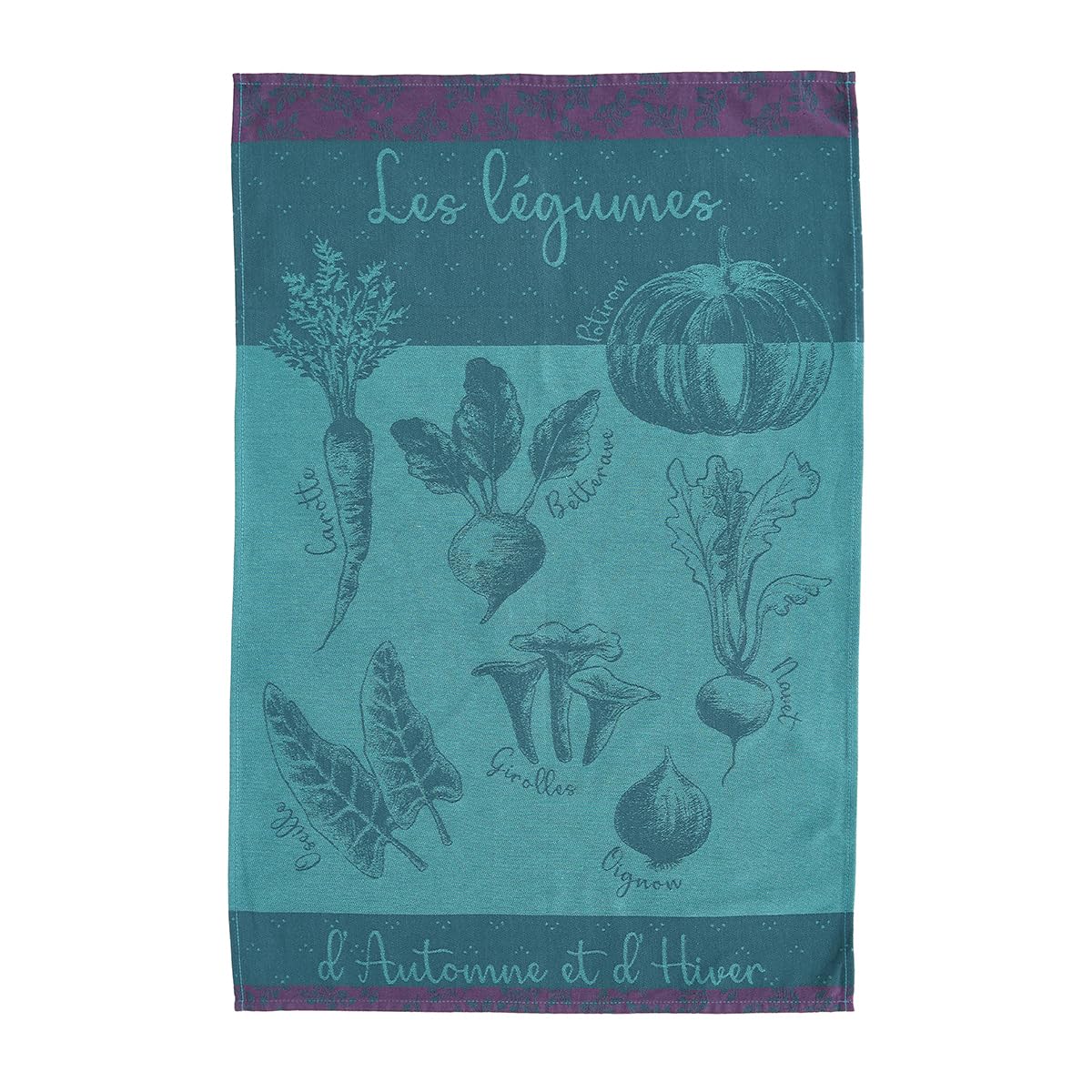 Coucke Geschirrtuch, Bedruckt, Jacquard, Baumwolle, Wintergarten, 50 x 75 cm