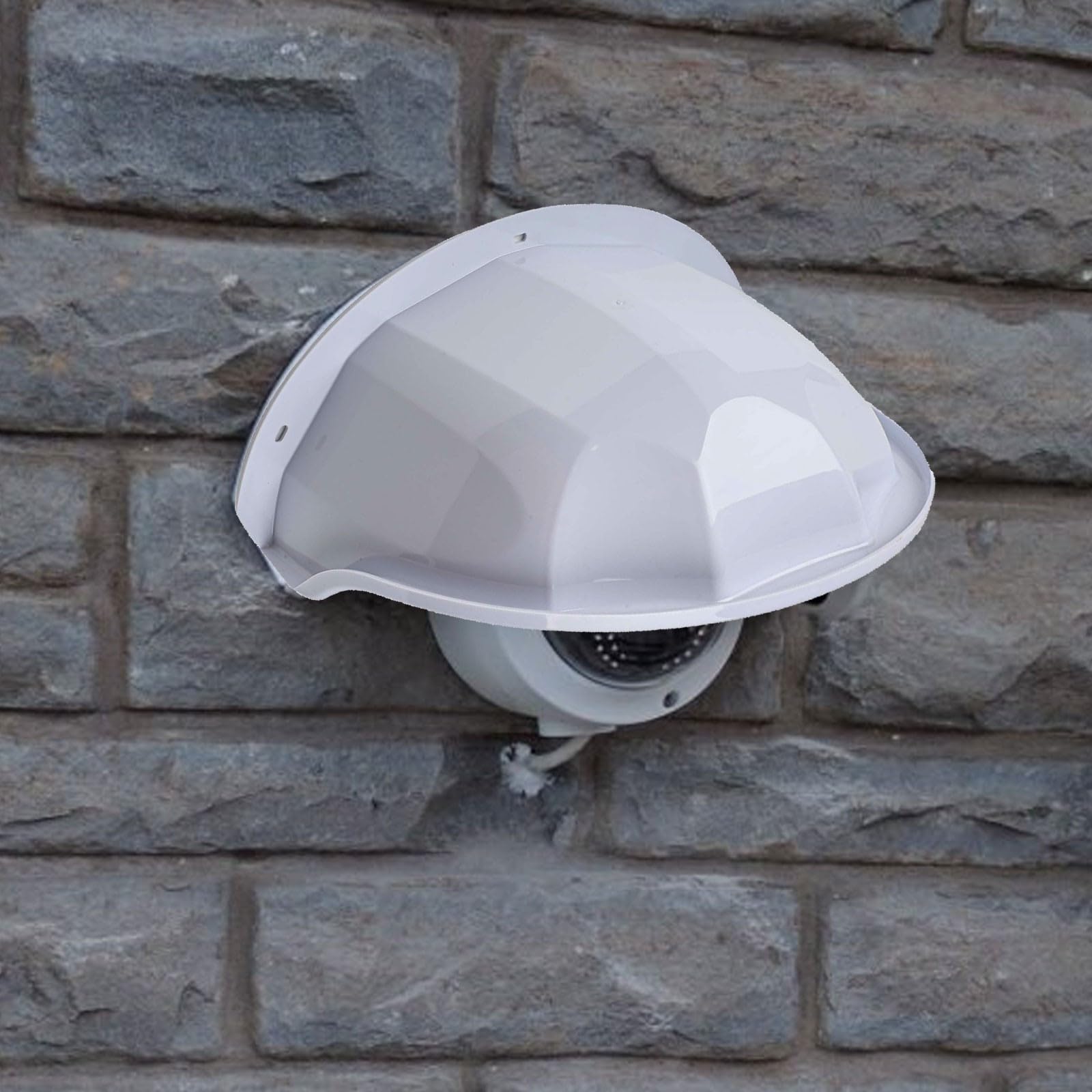 Housse de protection pour caméra extérieure, étanche, anti-pluie et anti-poussière, compatible avec les caméras de sécurité, boîtier en ABS blanc (1 pièce)