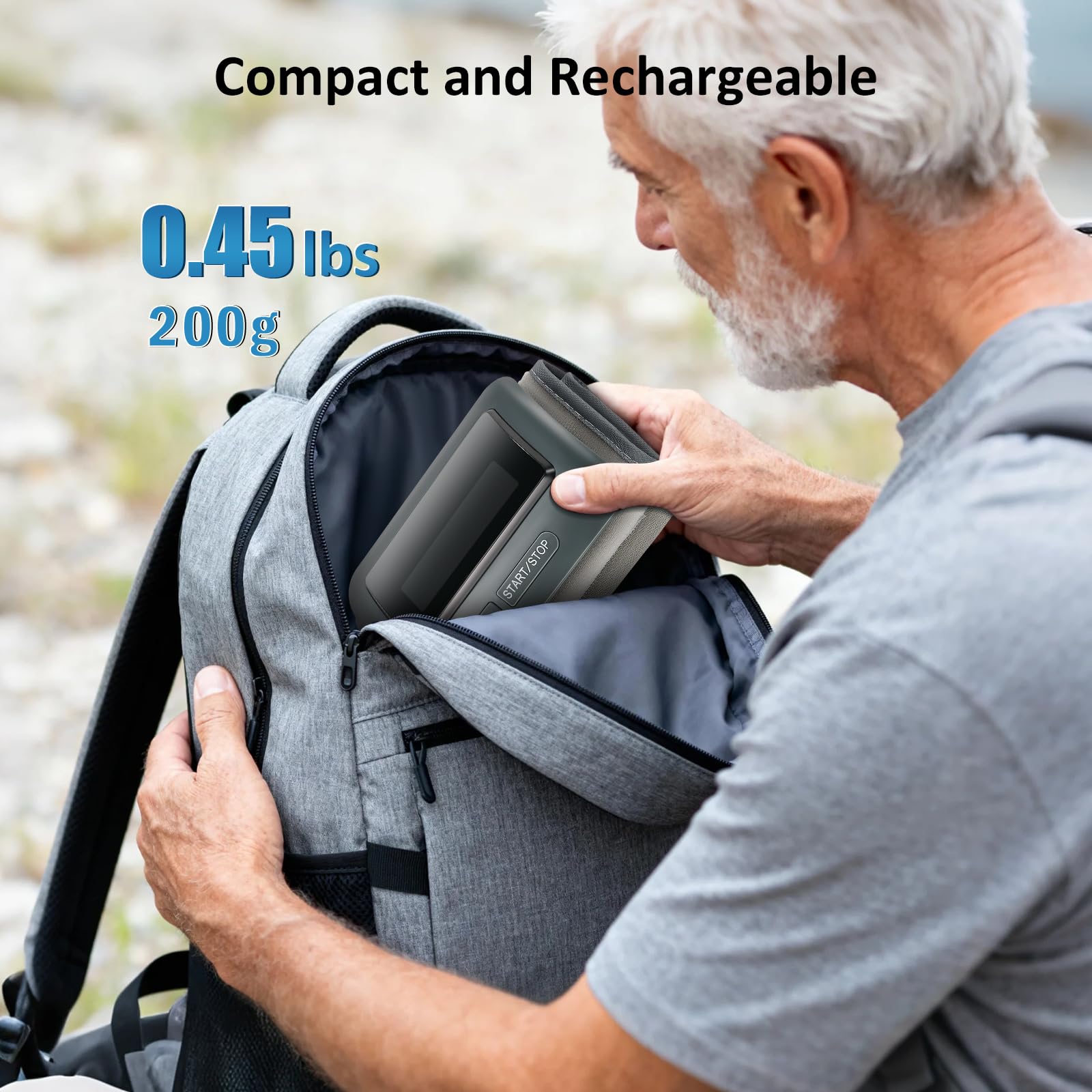 Monitor de presión arterial inteligente para brazo con guía de voz – Monitor digital con batería recargable y brazalete – Ideal para usar en casa y fuera de ella