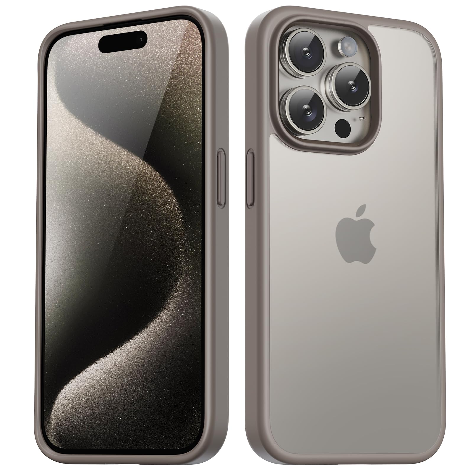 TIIXXA Matte Case for iPhone 15 Pro Case 6.7-Inch, Shockproof Drop Protection, Frosted Translucent Back Phone Cover