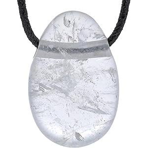 Ciondolo In Ematite Con Nastro Di Cotone - Pietra Naturale 3cm, Regolabile, Con Biglietto Informativo - Foto 3