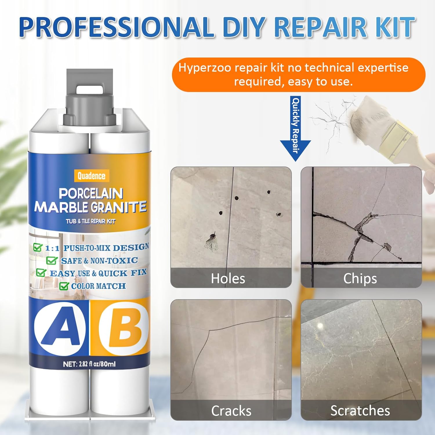 Porcelain Repair Glue Kit